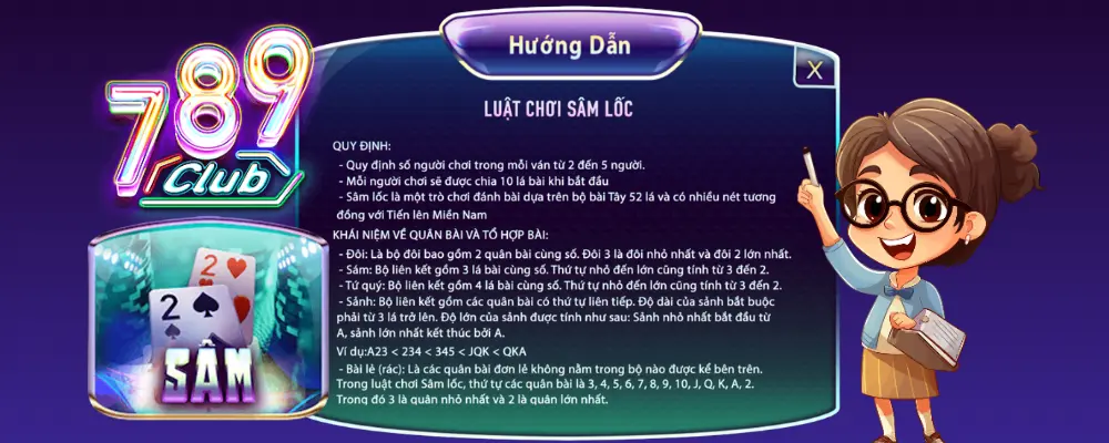 Luật chơi sâm lốc tại 789club